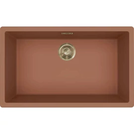 ELLECI - Mosogatótálca Zen 130 Keratek K83 Cavern Clay arany tartozékokkal LKZ13083GLD