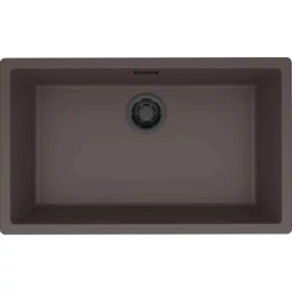 ELLECI - Mosogatótálca Zen 130 Keratek K87 Cocoa fekete tartozékokkal LKZ13087BKM