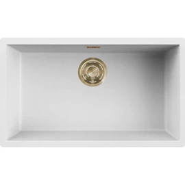 ELLECI - Mosogatótálca Zen 130 Keratek K96 White arany tartozékokkal LKZ13096GLD