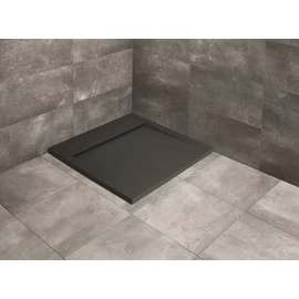 Radaway Teos C 90x90 cm szögletes öntöttmárvány zuhanytálca, antracit HTC9090-64