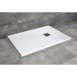 Radaway Kios F 120x80 cm szögletes öntöttmárvány zuhanytálca, fehér KF1280-53 Radaway Kios F 120x80 cm szögletes öntöttmárvány zuhanytálca, fehér KF1280-53