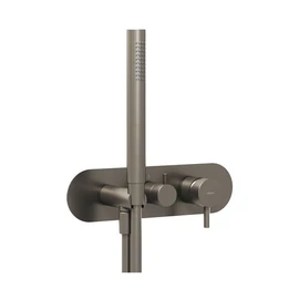 Ravak Espirit ES 068.20GB.O3.RB07D.+S Falba süllyesztett csaptelep szettel, háromutas, belső egység nélkül - Graphite Brushed X070319 Ravak Espirit ES 068.20GB.O3.RB07D.+S Falba süllyesztett csaptelep szettel, háromutas, belső egység nélkül - Graphite Brushed X070319