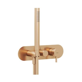 Ravak Espirit ES 068.60RGB.O3.RB07D.+S Falba süllyesztett csaptelep szettel, háromutas, belső egység nélkül - Rose Gold Brushed X070356