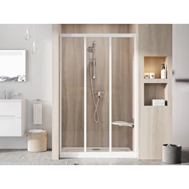 Ravak Supernova zuhanyajtó ASDP3-110 fehér+transzparent üveg 00VD01R2Z1