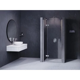 Ravak SmartLine Zuhanyajtó SMSD2-100 A - balos króm + Transparent - 0SLAAA00Z1