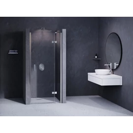 Ravak Smartline SMSD2 100-as zuhanyajtó A jobbos, króm, Transparent, 0SPAAA00Z1