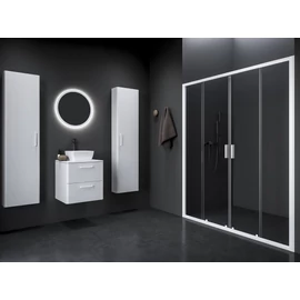 Ravak Blix II NBLDP4 130 zuhanyajtó matt fehér+transparent 0YMJ0E00Z1