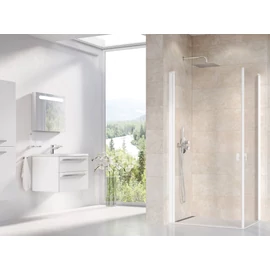 Ravak Chrome CRV1-100 zuhanyajtó matt fehér+transparent (1 oldal) 1QVA0E01Z1