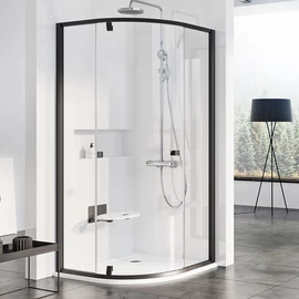 Ravak Pivot PSKK3-80 háromrészes negyedköríves kifelé nyíló zuhanysarok Fekete+Transparent 37644300Z1 Ravak Pivot PSKK3-80 háromrészes negyedköríves kifelé nyíló zuhanysarok Fekete+Transparent 37644300Z1