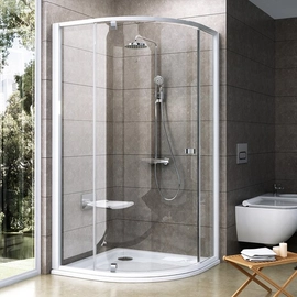 Ravak Pivot PSKK3-90 negyedköríves zuhanykabin(fehér/króm+transparent) 37677100Z1