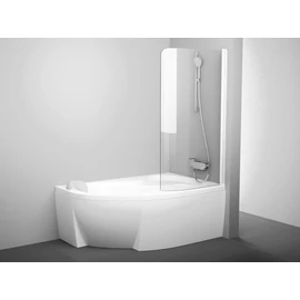 Ravak Rosa CVSK1 jobb kádparaván matt fehér+transparent 7QRS0E00Y1