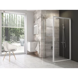 Ravak Blix BLPS-100 fix oldalfal fehér kerettel, transparent edzett biztonságiüveg betéttel 9BHA0100Z1