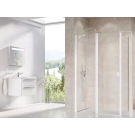 Ravak Chrome CPS-80 fix oldalfal matt fehér+transparent 9QV40E00Z1