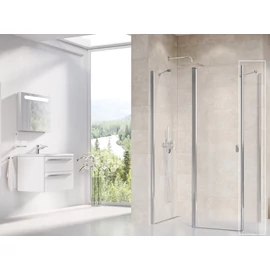 Ravak Chrome CPS-90 fix oldalfal krómhatású kerettel, transparent edzett biztonságiüveggel 9QV70C00Z1