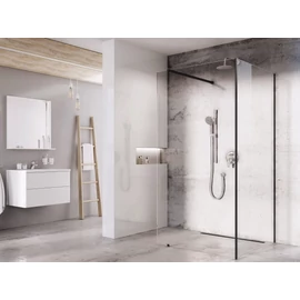 Ravak Walk-In Corner Set 120x90, zuhanykabin fekete+transparent GW1CG730SZ1