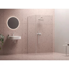 Ravak Walk-In Corner Set 120x90, zuhanykabin matt fehér+transparent GW1CG7E0SZ1