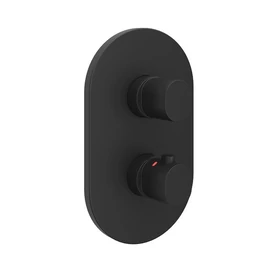 Ravak Chrome II 067.20BL.O3.RB071 Falba süllyesztett 3-utas termosztátos csaptelep, többutas R-box multihoz Fekete X070469 Ravak Chrome II 067.20BL.O3.RB071 Falba süllyesztett 3-utas termosztátos csaptelep, többutas R-box multihoz Fekete X070469