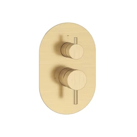 Ravak Espirit falba süllyesztett csaptelep, kétutas, belső egység nélkül ES 065.60GLB.O2.RB07E, Gold Brushed X070612 Ravak Espirit falba süllyesztett csaptelep, kétutas, belső egység nélkül ES 065.60GLB.O2.RB07E, Gold Brushed X070612