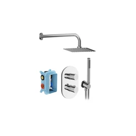 Ravak Chrome II falsík alatti zuhanyszett termo CR II 090.02CR.O2.RB071, króm X07S015