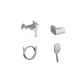 Ravak Flat fali zuhanycsaptelep szettel, króm FL 032.00CR+S X07S115