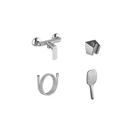 Ravak Classic fali zuhanycsaptelep szettel, króm CL 032.00CR+S X07S118