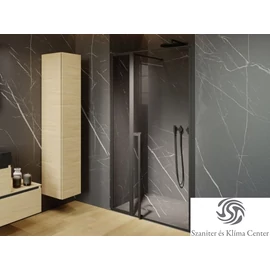 Riho Lucid GD104 120 cm-es matt fekete zuhanyajtó G005005121