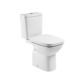 Roca Debba monoblokkos WC-csésze, mélyöblítésű, hátsó/vízszintes kifolyású, szerelőkészlettel (655mm hosszú) - A342997000