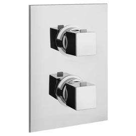 Sapho DIMY falba süllyesztett termosztátos zuhanycsaptelep, 2-irányú váltóval, zuhanyszett nélkül, króm (DM392) Sapho DIMY falba süllyesztett termosztátos zuhanycsaptelep, 2-irányú váltóval, zuhanyszett nélkül, króm (DM392)