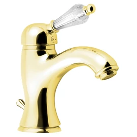Sapho KIRKÉ mosdócsaptelep, automata leeresztővel, kristály karral, arany (KI02KZ) Sapho KIRKÉ mosdócsaptelep, automata leeresztővel, kristály karral, arany (KI02KZ)