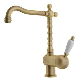 Sapho KIRKÉ WHITE Mosogató-csaptelep, fehér karral, bronz (KI14BB) Sapho KIRKÉ WHITE Mosogató-csaptelep, fehér karral, bronz (KI14BB)