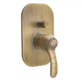 Sapho KIRKÉ falba süllyesztett csaptelep, 2-irányú váltóval, bronz (KI42B) Sapho KIRKÉ falba süllyesztett csaptelep, 2-irányú váltóval, bronz (KI42B)