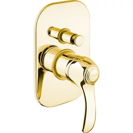 Sapho KIRKÉ falba süllyesztett csaptelep, 2-irányú váltóval, arany (KI42Z) Sapho KIRKÉ falba süllyesztett csaptelep, 2-irányú váltóval, arany (KI42Z)