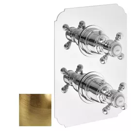 Sapho SASSARI falba süllyesztett termosztátos zuhanycsaptelep, 1-irányú váltóval, zuhanyszett nélkül, bronz (SR391BR)