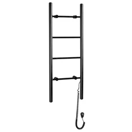 Sapho KARBO elektromos törölközőszárító radiátor, 400x1120 mm, 87W, fekete (KB904) Sapho KARBO elektromos törölközőszárító radiátor, 400x1120 mm, 87W, fekete (KB904)