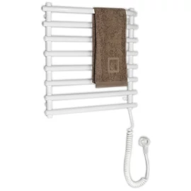 Sapho AQUALINE elektromos törölközőszárító radiátor, 570x465mm, 72W, fehér (SU110A)