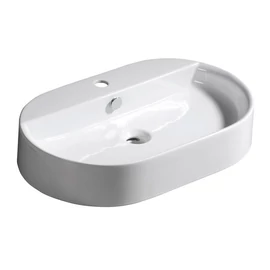 Sapho KERASAN RING Pultra szerelhető kerámiamosdó, 65x12x40cm (028501) Sapho KERASAN RING Pultra szerelhető kerámiamosdó, 65x12x40cm (028501)