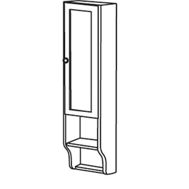 SAPHO RETRO pipereszekrény, jobbos, 25x115x20 cm, antik fehér (1688) SAPHO RETRO pipereszekrény, jobbos, 25x115x20 cm, antik fehér (1688)
