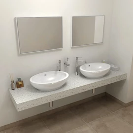 SAPHO TAILOR Rockstone pult, 190x50cm, L verzió (TR190L) SAPHO TAILOR Rockstone pult, 190x50cm, L verzió (TR190L)