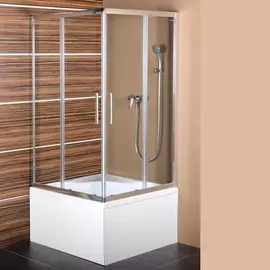 SAPHO POLYSAN CARMEN szögletes zuhanyajtó, 800x800x1650mm, transzparent üveg (MD5216)