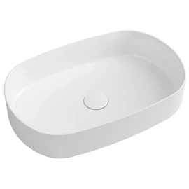 SAPHO INFINITY OVAL kerámiamosdó, 55x36cm, fehér (10NF65055)