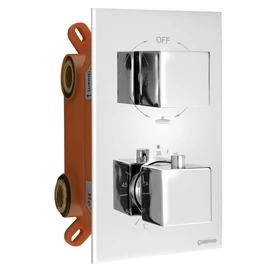 SAPHO LATUS falba süllyesztett termosztátos zuhanycsaptelep, 3-irányú váltóval, zuhanyszett nélkül, króm (1102-63) SAPHO LATUS falba süllyesztett termosztátos zuhanycsaptelep, 3-irányú váltóval, zuhanyszett nélkül, króm (1102-63)