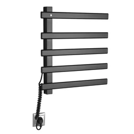 SAPHO ELCOR elektromos törölközőszárító radiátor, 480x520x50mm, 85W, matt fekete (EB530)