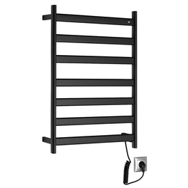 SAPHO ELIAS elektromos törölközőszárító radiátor, 490x730x110mm, 105W, matt fekete (EB550) SAPHO ELIAS elektromos törölközőszárító radiátor, 490x730x110mm, 105W, matt fekete (EB550)