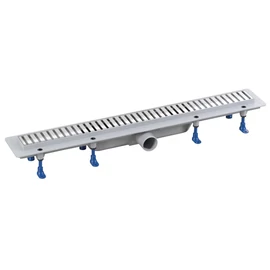 SAPHO BRUCKNER padlóösszefolyó, inox ráccsal, DN50, 810x122x65mm (700.158.2)