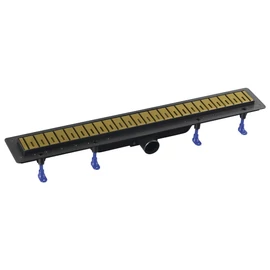 SAPHO POLYSAN KLAVER GOLD padlóösszefolyó inox ráccsal, superflow, DN50, 710x122x65mm (73721GB) SAPHO POLYSAN KLAVER GOLD padlóösszefolyó inox ráccsal, superflow, DN50, 710x122x65mm (73721GB)