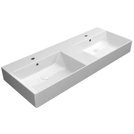 SAPHO GSI KUBE X dupla kerámiamosdó, 2 furattal, 120x47cm, ExtraGlaze (9425111) SAPHO GSI KUBE X dupla kerámiamosdó, 2 furattal, 120x47cm, ExtraGlaze (9425111)