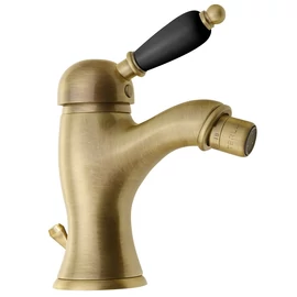 SAPHO KIRKÉ bidécsaptelep, automata leeresztővel, fekete kerámia karral, bronz (KI03NB)