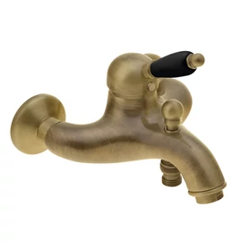 SAPHO KIRKÉ kádtöltő csaptelep zuhanyszett nélkül, fekete kerámia karral, bronz (KI10NB)