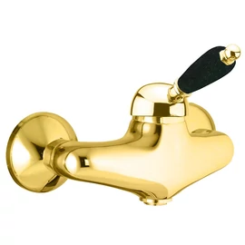 SAPHO KIRKÉ zuhanycsaptelep zuhanyszett nélkül, fekete kerámia karral, arany (KI11NZ)