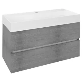 SAPHO ODETTA mosdótartó szekrény, 95x50x43,5cm, ezüst tölgy (DT100-1111)